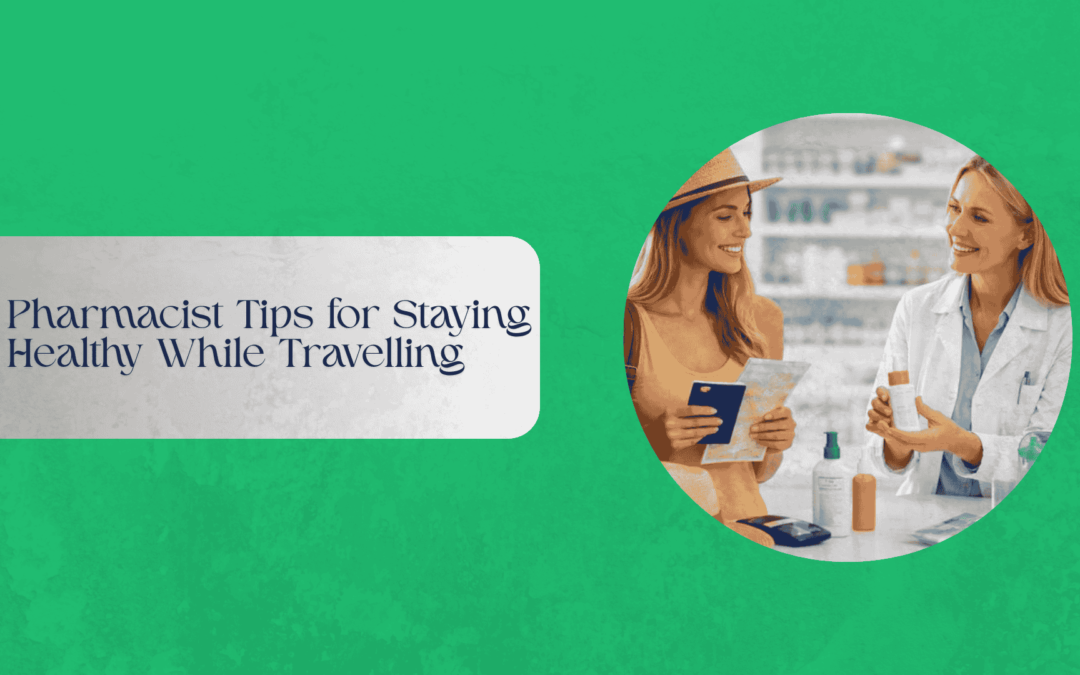 A pharmacist offering travel health advice